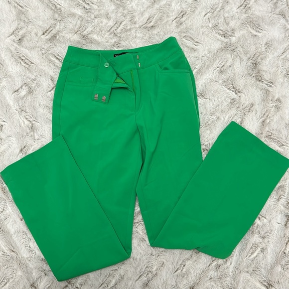 New York & company green dress pants size 4p. - Picture 3 of 3